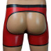 Backless zip shorts